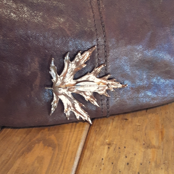 Nature's Creations Maple Leaf Copper Pin/Pendant - Picture 3 of 5